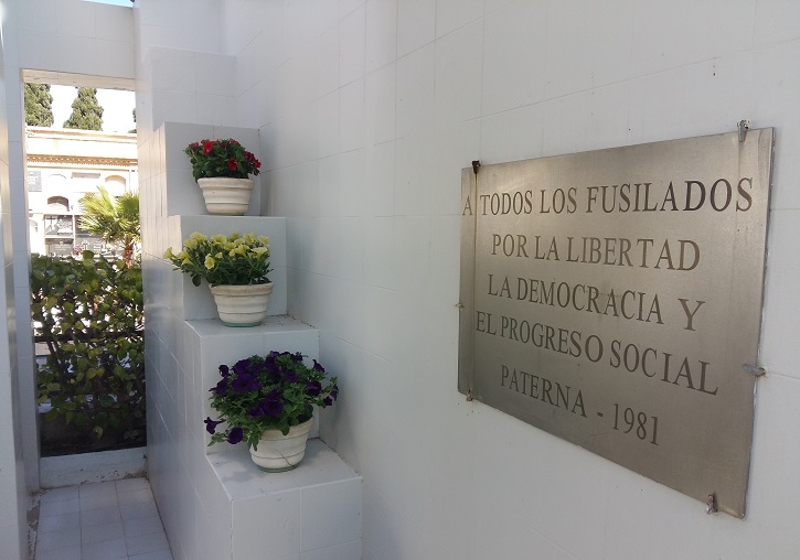 Paterna cemetery, with the remains of more than 2000 victims of Francoism after the Civil War.